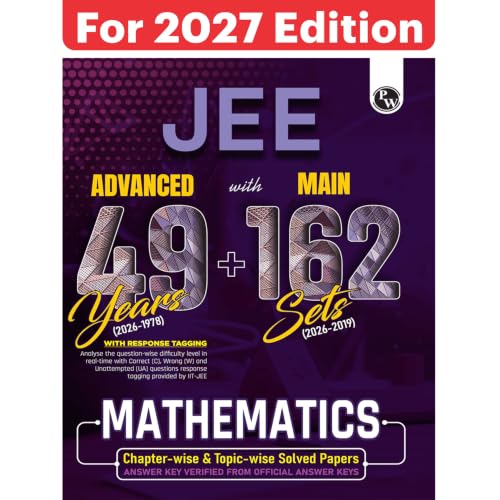 Image of PW JEE Advanced 49 Years (2026-1978) with JEE Main 162 Sets PYQs (2026-2019) Mathematics | Chapterwise and Topicwise Solved Papers For JEE Main & Advanced 2027 Exams