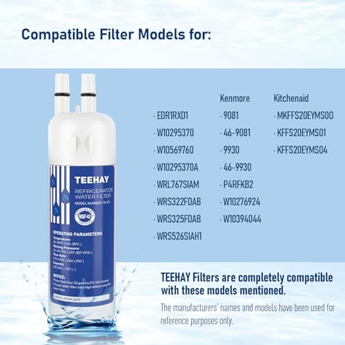 Compare TEEHAY Filter Replacement for P8RFWB2L, P4RFKB2, P8WB2L