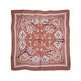 VANLINKER Vintage Bandanas Square Multi-Purpose Scarfs for Men Women Silk Like Scarf Neckerchief Pro