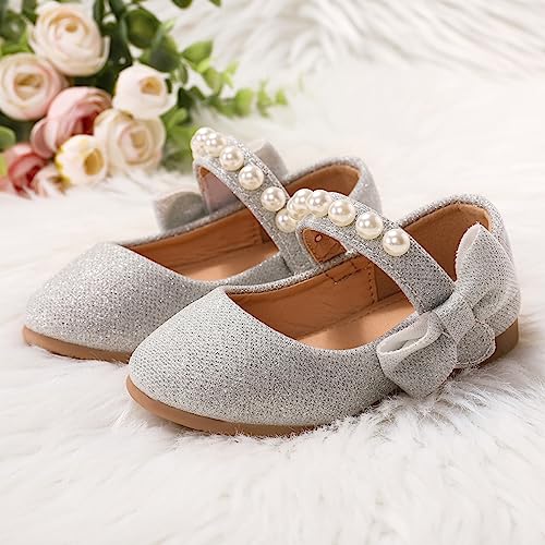 PATPAT Girls Dress Shoes Mary Jane Shoes Toddler Dress Shoes Ballet Shoes for Girls Wedding Party Dress Shoes for Girls Toddler Kids (Toddler/Little Kids)2