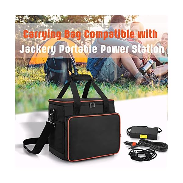 Trunab Tasche für Generator, Kompatibel mit Jackery Explorer, Reisetasche für Tragbares Kraftwerk mit Taschen für Ladekabel und Zubehör – Bild 9