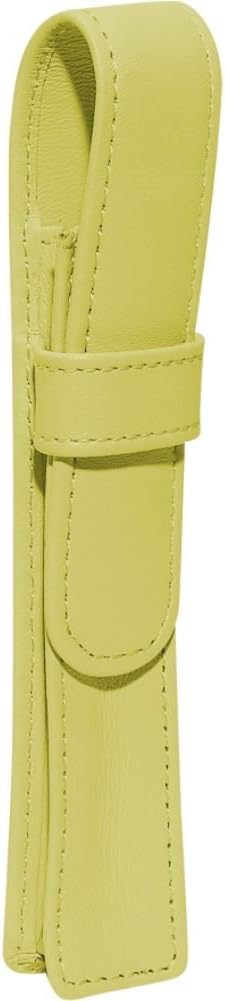 Royce Leather Single Pen Case - Key Lime Green
