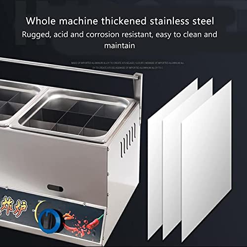 Gasfritteuse, 20 l, großes Fassungsvermögen, Edelstahl, für Privathaushalte, Gewerbe, LPG-Fritteuse, verstellbare Feuerkraft, mit Körben und Deckeln für Pommes Frites, Donuts, Fisch, leicht – Bild 4