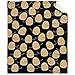Thuswarm Cute Potato Kawaii Black Flannel Blanket Warm Cozy Soft Funny Print Throw for Bed Couch Sofa 60â€Ã—50â€ Medium for Teen