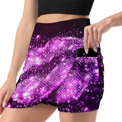 Skort de tennis violet de qualité supérieure pour athlète exigeante