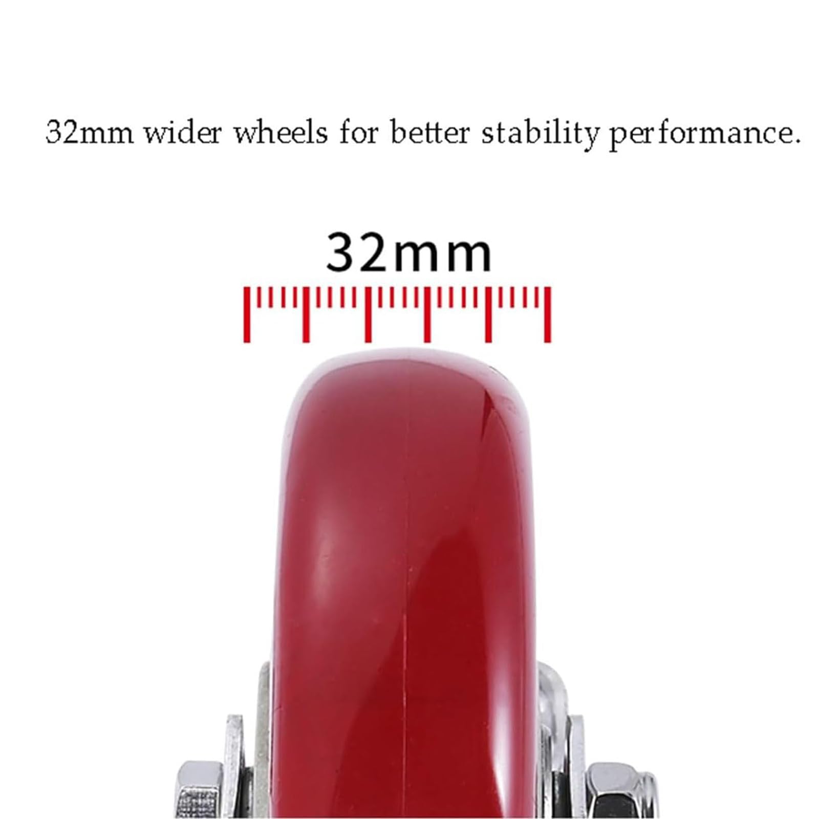 Rotelle Silenziose Industriali da 3/4/5 Pollici, Ruote Girevoli per Mobili in Acciaio Inossidabile per Carichi Pesanti da 4 Confezione, per Mobili, Carrelli,Brake Caster,5inch