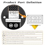 NInE-ROnG DC12 ~ 48 V Akumulator kwasowo-ołowiowy Wskaźnik godzin Uniwersalny cyfrowy LCD Alarm niskiego poziomu baterii, zastosowanie do wózków golfowych, wózków widłowych, Star Car, EZGO