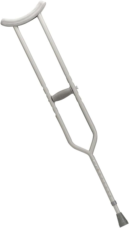 Drive Medical Bariatric Heavy Duty Crutches, Gray, Tall Adult