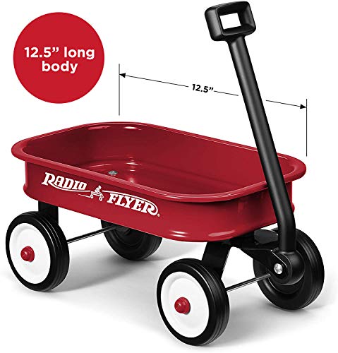 3. Bild von Radio Flyer Little Red Toy Wagen, Kleiner Spielzeugwagen zum Ausstellen, 36 Zentimeter lang