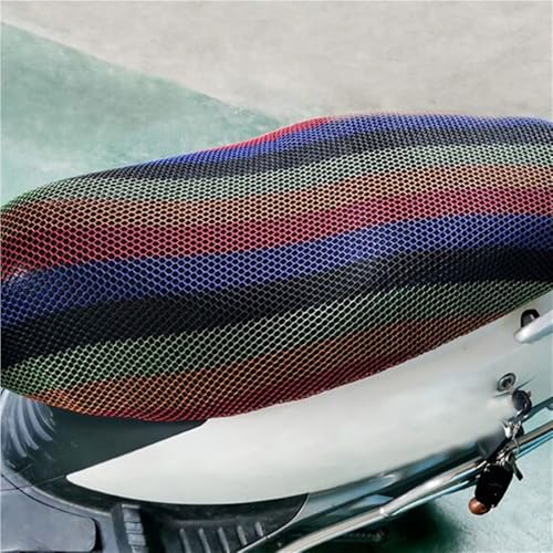 Funda de asiento de malla para moto scooter red transpirable 5