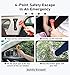 KLSKKJ Car Safety Hammer 4 Pack, Car Window Glass Breaker and Seat Belt Cutter Car Emergency Escape Tool with Light Reflective Tape for Family Rescue, Life Saving Survival Kit