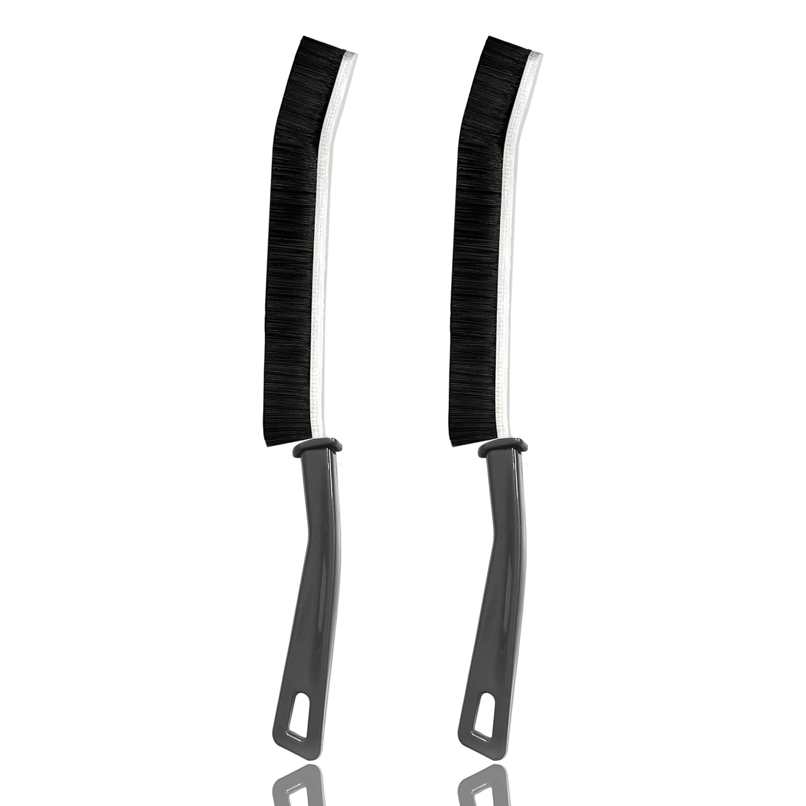 Crevice Cleaning Brush, Groove Cleaning Brush, Gaps Cleaning Brush, Small Scrub Brushes Tube Brushes Tiny Window Door Track Groove Gap Cleaning Tools for Bathroom, Kitchen, Home (2PCS)