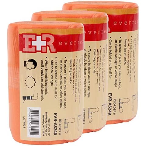 Ever Ready First Aid Universal Aluminum Splint, 24 Inch Rolled - 3 Pack Cover