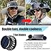 Birthday Gifts for Men Dad Husband Outdoor Wide-Brimmed Sun Hat with 2 Solar Fans,Rechargeable Built-in Fan Fisherman's Cap, Outdoor Fishing Sun Protection Gear Multi