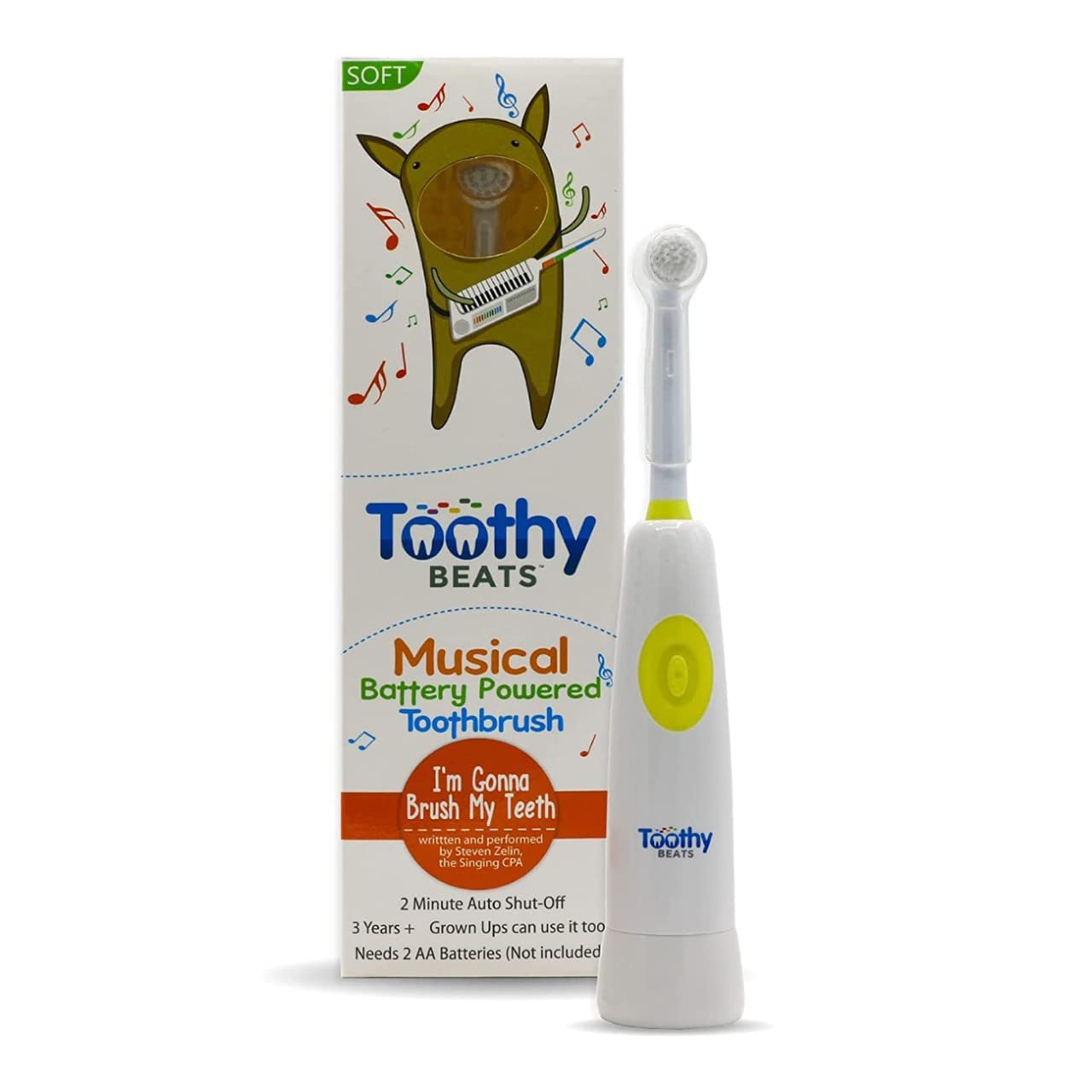 Buy CLEAN CAT- Musical Kids Sonic Electric Toothbrush, 2 Min Song Timer ...