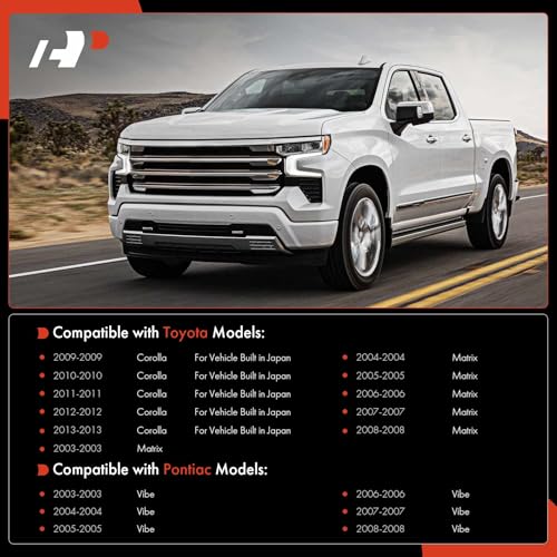 A-Premium 4Pcs Front Suspension Kit, Lower Control Arm, Lower Ball Joint, Compatible with Toyota Corolla 2009-2013, Matrix 2003-2008, Pontiac Vibe 2003-2008 - Image 3