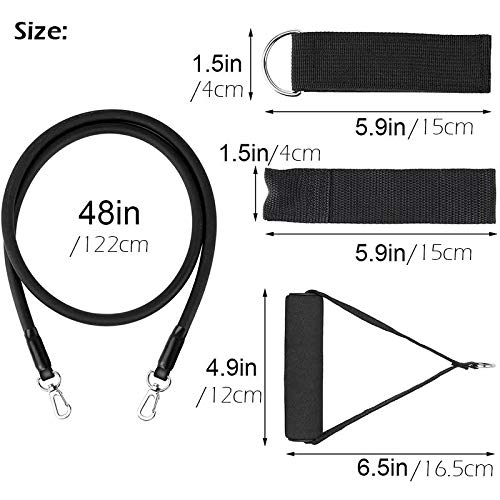 Kit Extensor Elastico Extensores 11 Pecas Exercicio Musculacao Fitness Pilates