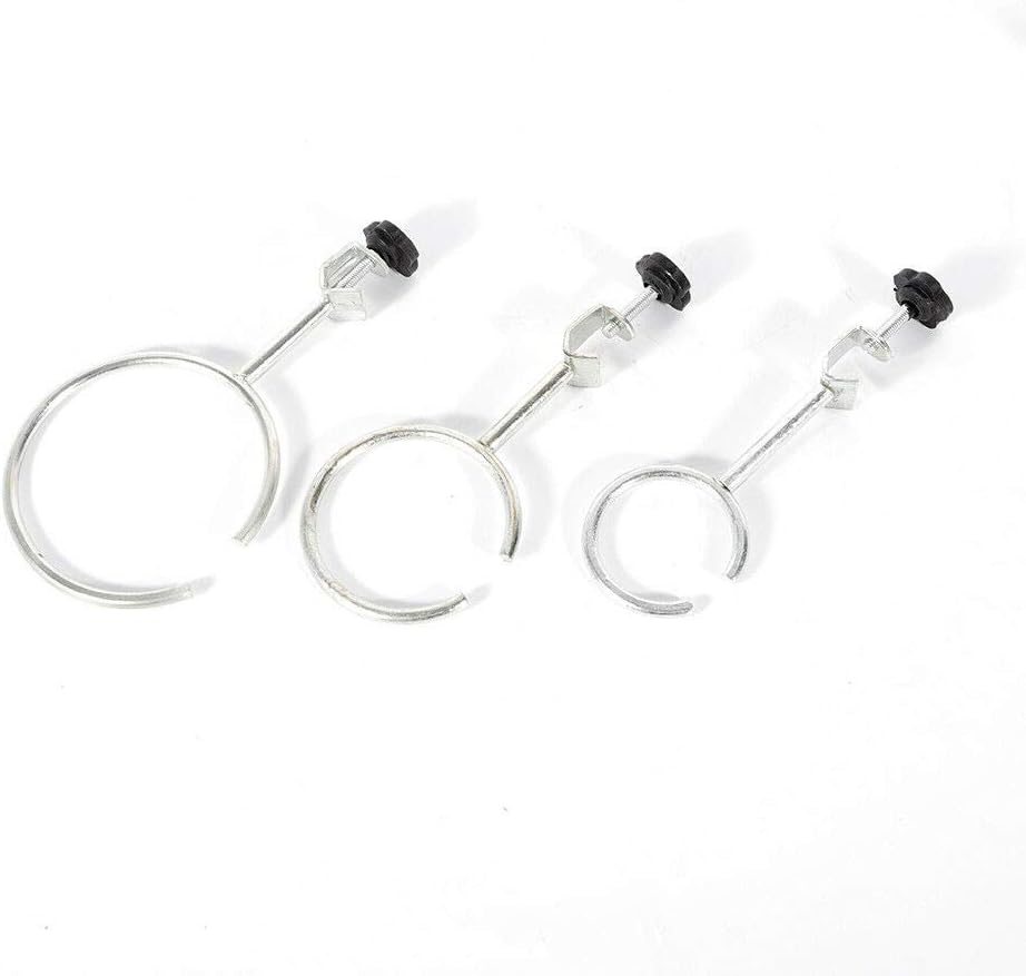 DENESTUS 600mm Laboratory Support Sets Lab Clamp with 9 Clips Flask Condenser Pipe Premium Metal Stands Holder Research Starter Kit