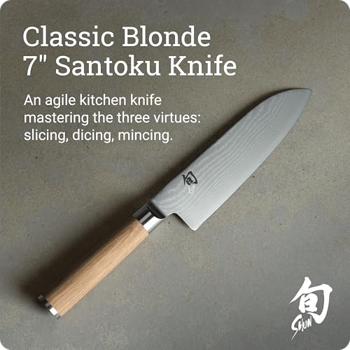 Shun Classic Blonde 6" Boning & Fillet Knife, Handcrafted Japanese Curved Knife, VG-MAX Core with Damascus Stainless Steel Cladding, Pakkawood