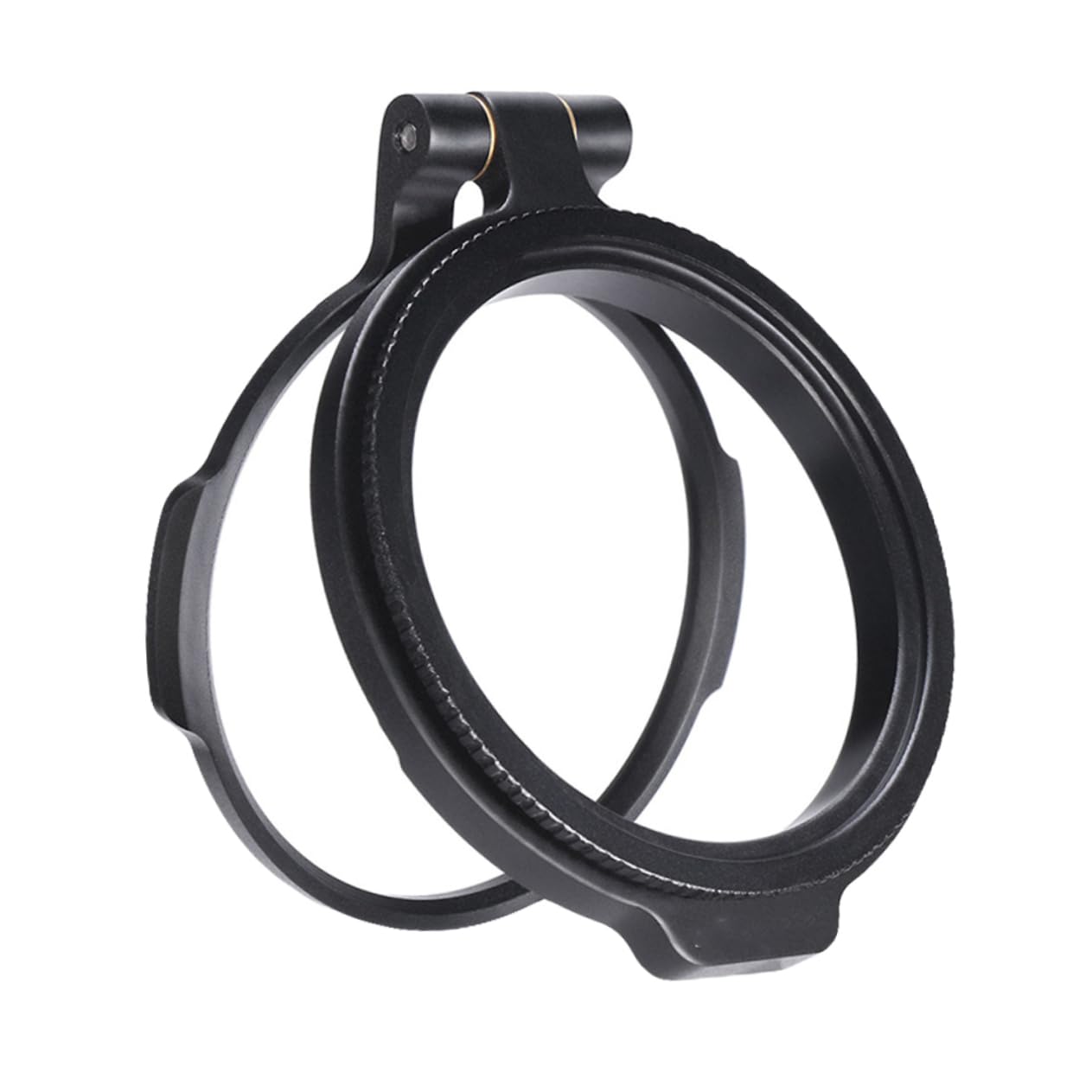KONTONTY Filter Flip Holder Camera Accessories Camera Filter Lens Filter Camera Mount Filter Adaptors Holder Filter Adaptors Ring Snap Toggle Rapid Lens Adapter Ring Black Aluminum Alloy