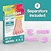 ZenToes Silicone Toe Spacers for Correct Toe Alignment, Bunion and Hammertoe Straighteners - 2 Pairs