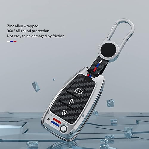 Miniatura 6 de JanneChou Carcasa protectora de aleación de zinc compatible con Hyundai Accent Elantra Kona Santa Fe Veloster