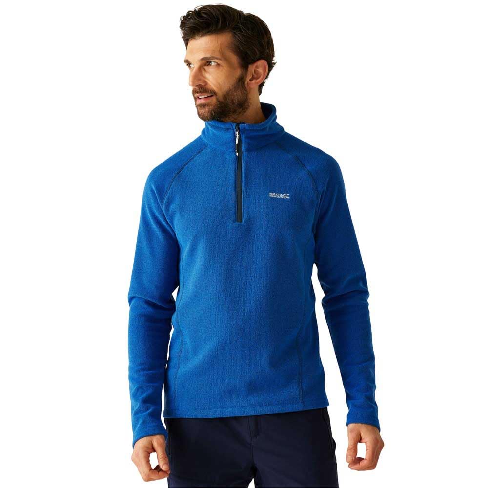 Regatta Mens Kenger Half Zip Honeycomb Fleece Warm Lightweight Winter Midlayer
