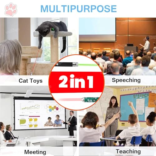 Image of Zest 4 Toyz Laser Light Presentation Pointer Dual Long-Range 5000m Beam Handheld Laser Suitable for Camping Pet Toy Disco Light Adjustable Heads with Carrying Case Battery Powered for Kids and Adults