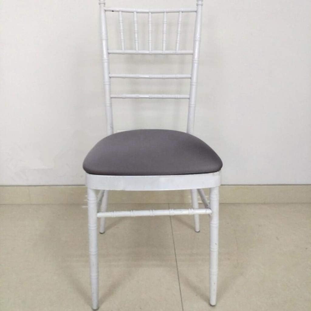 Buу 1 gеt 1 🔥 Fityle Removable Stretchable Dining Chair Seat Cover Wedding Banquet Party Home Reception Decorations 35-50cm (13.8-20'') Diameter - Grey