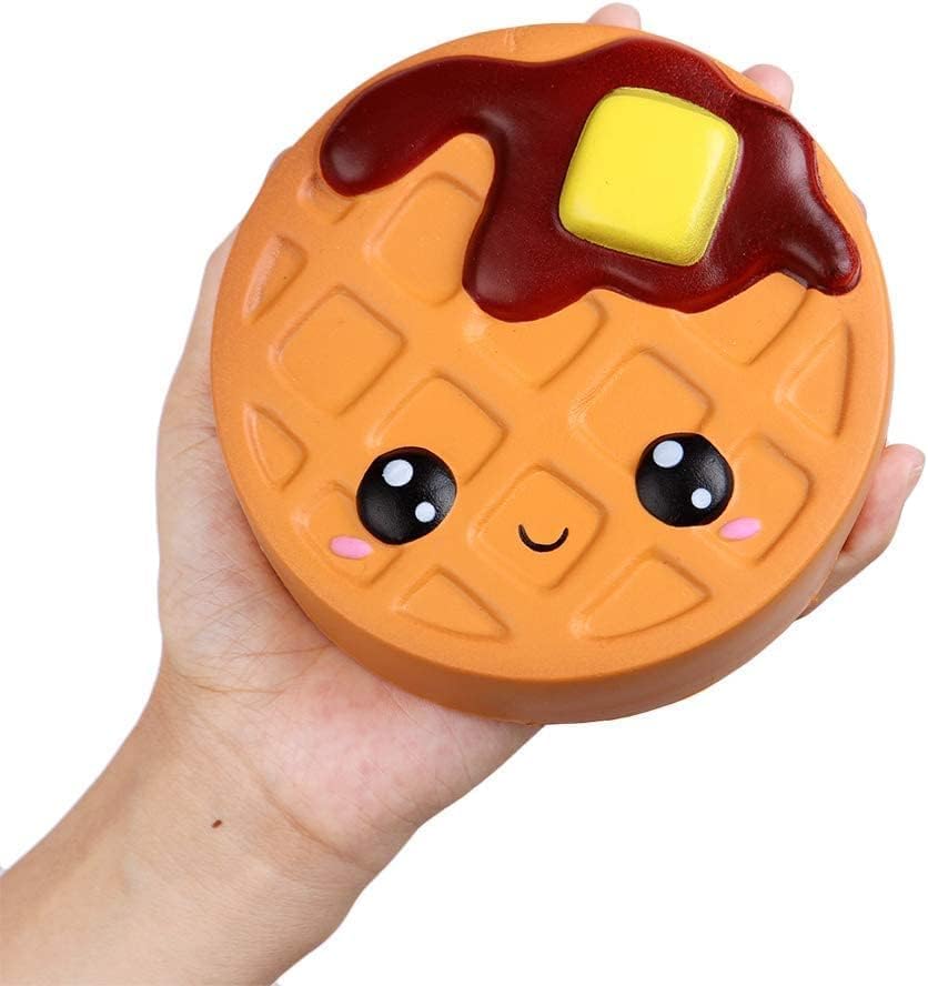 Anboor Squishies Cake Chocolate Waffles Kawaii Soft Slow Rising Scented Food Bread Squishies Fidget Toys Stress Relief Squeeze Toys Collection Kids Boys Toddler Toys