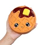 Anboor Squishies Cake Chocolate Waffles Kawaii Soft Slow Rising Scented Food Bread Squishies Fidget Toys Stress Relief Squeeze Toys Collection Kids Boys Toddler Toys
