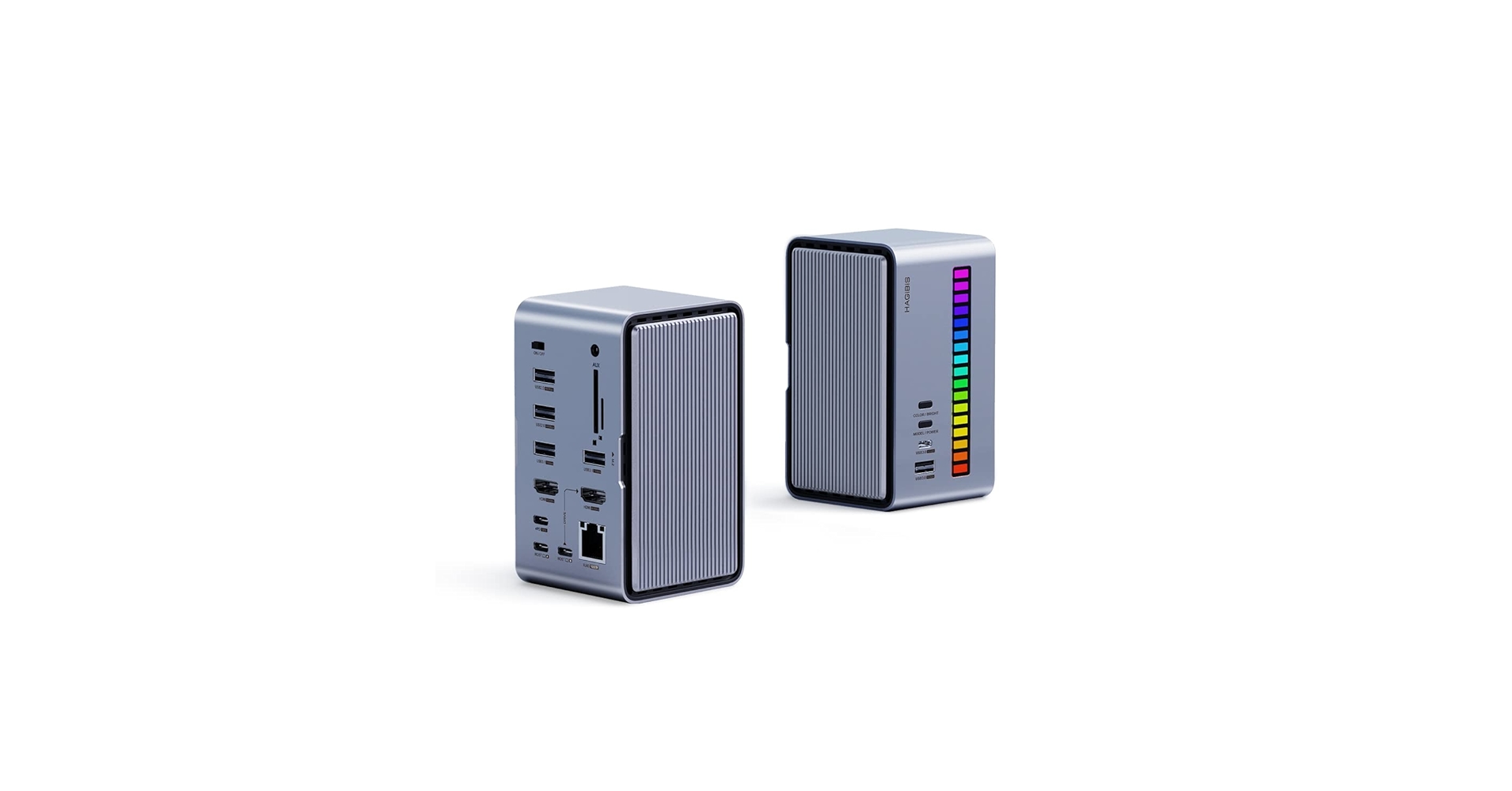 Amazon.com: Hagibis USB C Docking Station Dual Monitor, LED
