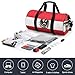 IRUOYA Austrian Coat of Arms Eagle Flag Gym Duffel Bag 23L Military Tactical Duffel Storage Bags Fitness Tote Personal Item Bag For Workout Travel Sport