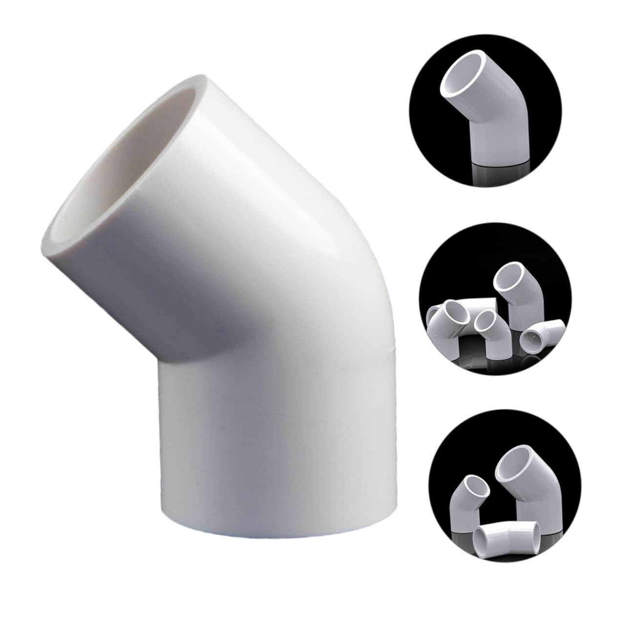 Alipis 3 Set Raccordi Gomito Pvc Connettori Per Giardino E Strutture Resistente E Pratico Per Tubazioni E Riparazioni Alta Professionale 10 Pezzi*3
