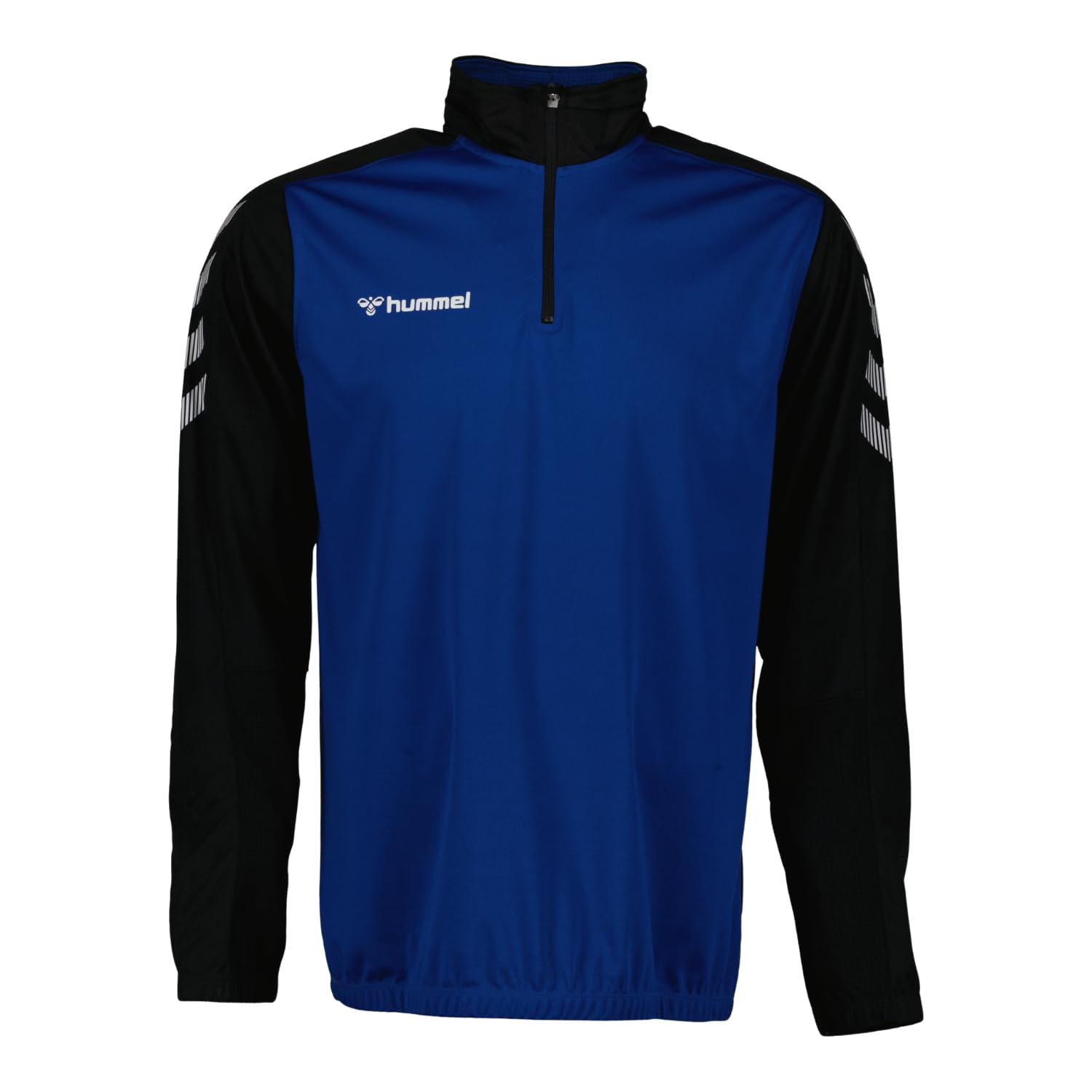 hummel Half Zip Sweatshirt, True Blue and Black