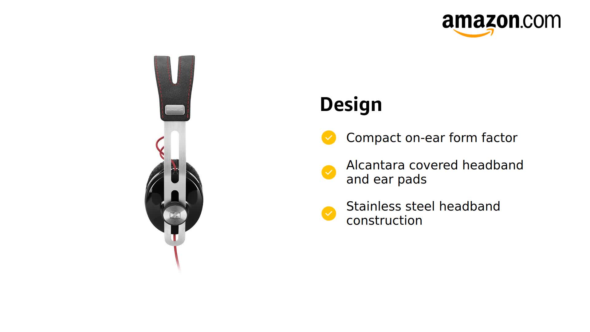 Amazon.com: Sennheiser Momentum On-Ear Headphone - Black : Electronics