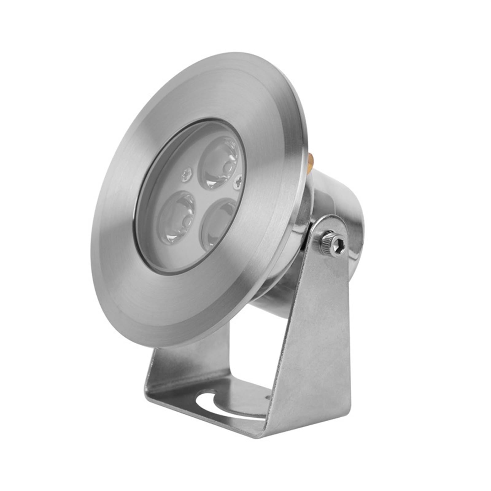 DIGNIFE Pool Lights, LED Water Feature Light IP68 All Stainless Steel Underwater 12V/24V Low Power 3W Rotating Spotlight Fountain(Rosso,2W)