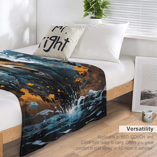 Manta de franela cálida 140x180 cm forro polar suave de sofá 7