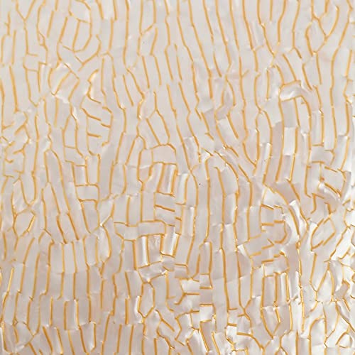 Hoja de acrílico fundido para decoración de interiores y bisutería fina en celuloide blanco de 3mm