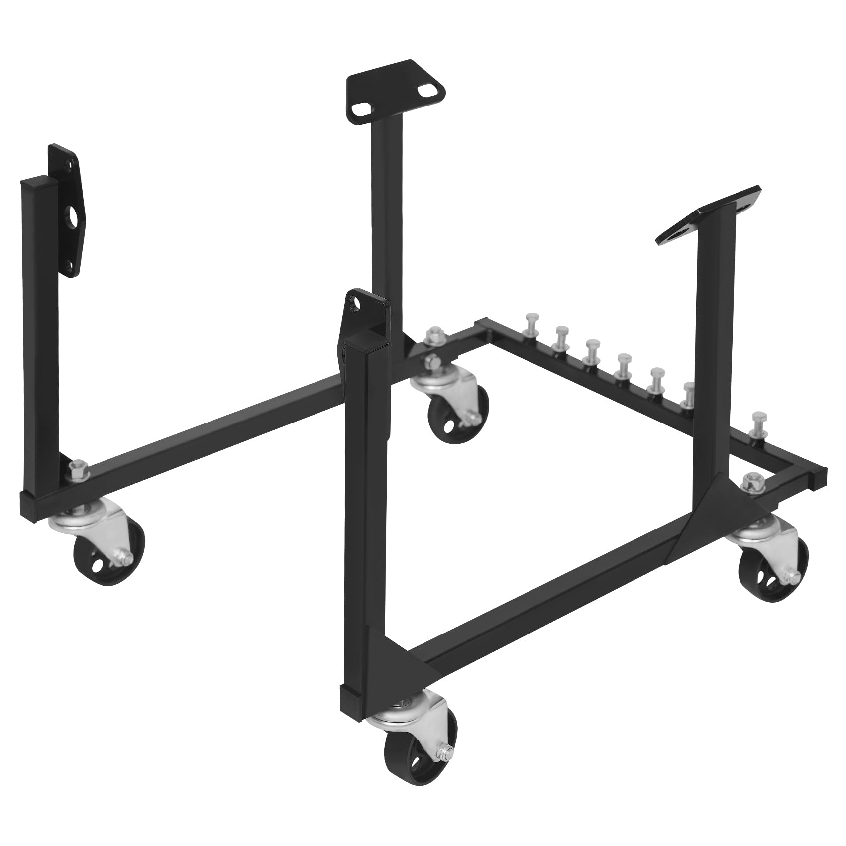 YOLANDO Rolling Engine Cradle Stand with Wheels Compatible with Chevy Small Block and Big Block, Heavy Duty Steel Engine Cradle, 750 LBS Capacity (Not Fits LS Engines)