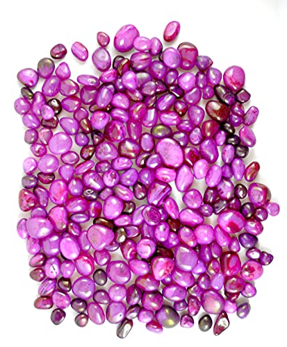 Image of Pink Onyx Pebbles for Decoration - Pebbles Stones for Fish Tank Aquarium, Fountain, Table Decor - Decorative Stones and Pebbles for Home /Garden Decor (900 Grams, Pink Onyx)