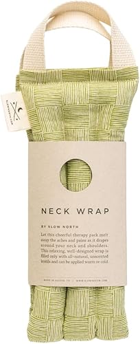 Slow North Envoltura de hombro para cuello caliente y frío alivio natural del dolor de hombros y cuello, calentador de cuello para alivio de