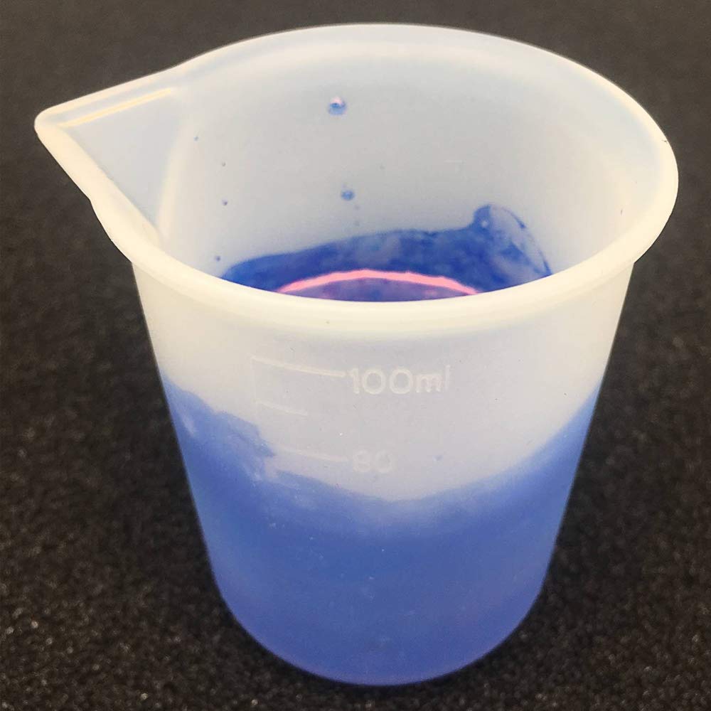 Set Bicchieri Misuratori In Silicone Per Resina | 600ml + 2x100ml Con Spatola E Accessori | Per Artigianato - Foto 3