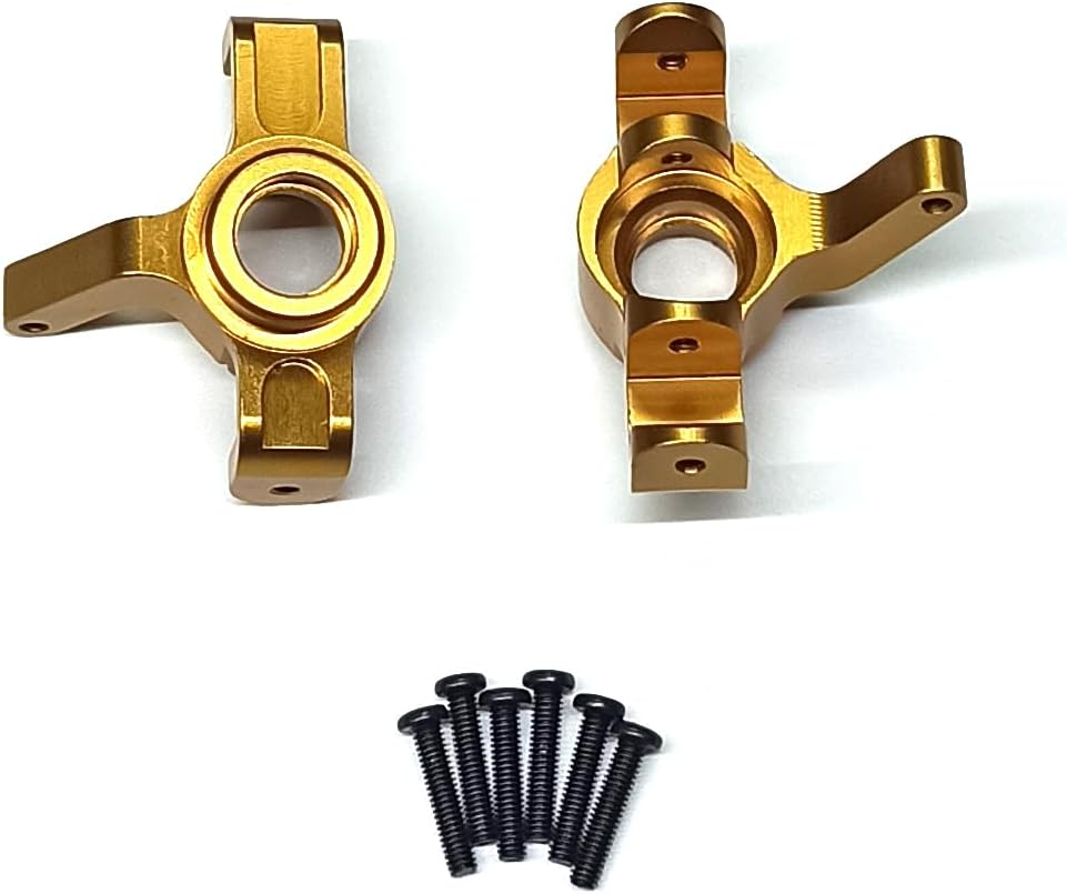 Gold Upgrade Aluminum Alloy Spare Parts for Hyper Go H16BM H16GT H16DR MJX 1/16 JC16EP Brushless High Speed RC Car Accessories (Gold Set)