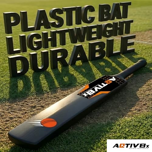 Image of Plastic Bat, Hard Plastic Cricket Bat, Tennis Cricket Bat, Turf Tennis Bat Lightweight