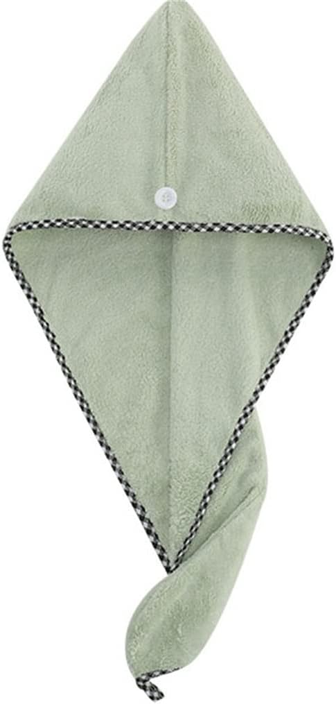 Dry Hair Cap Female Cute Super Absorbent Fast Dry Bag Turban Shower Cap Dry Hair Towel(E)