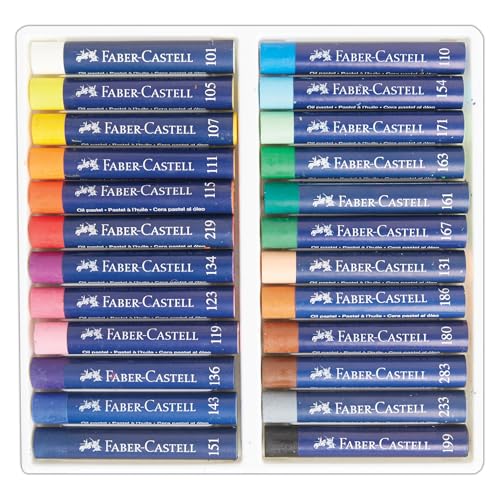 Faber-Castell Creative Studio Oil Pastels, RHS Special Edition Multicoloured, Set Of 24, for Art Craft, Drawing, Sketching - Image 2
