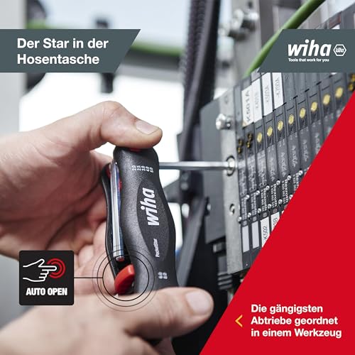 Wiha Multitool PocketStar® Innen-Sechskant 7-tlg., per Tastendruck schneller Zugriff, als Längs- und Quergriff einsetzbar… – Ansicht 3