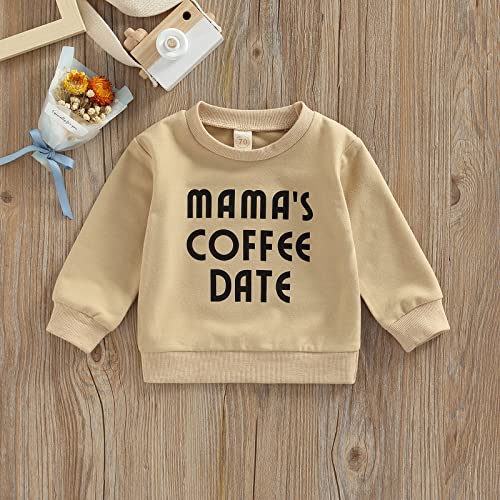 Infant Boy Sweatshirt Toddler Crewneck Sweater Newborn Baby Boy Girls Clothes Letter Printed Fall Spring Pullover Tops3
