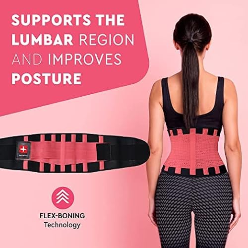 Pohl Schmitt Fitcurve Waist Trainer For Women Lower Belly Fat, Waist Trimmer Sweat Belt And Belly Band For Weight Loss, Workouts, Fitness And Lumbar Back Support, For Men And Women, Pink M #TOP4